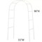 90" x 55" White Decorative Metal Wedding ARCH Party Ceremony Decorations Supply